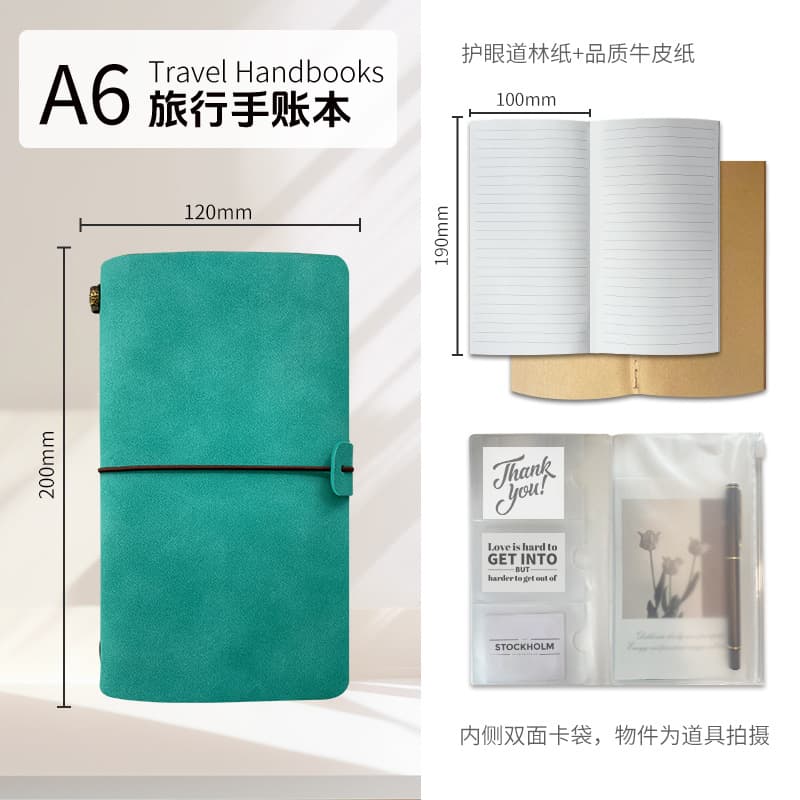 A6 Journal TN Notebook Pocket Travel Notebook Office Small Notebook Business Notepad Cross-border Notebook Custom