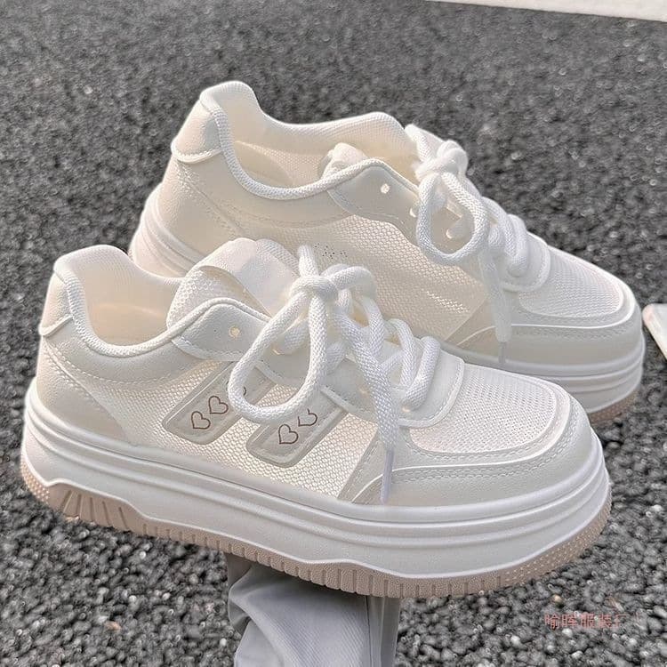 Summer Women's White Sneakers for Dresses 2026 New Trendy Mesh Breathable Casual Sports Shoes