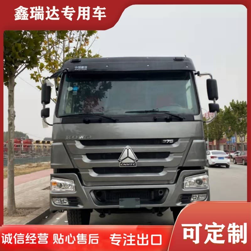 Used export models of Howo 8-wheel dump trucks (National II emission standard), National III emission standard dump trucks, and 10-wheel tipper trucks.