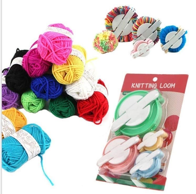 In Stock Yarn Pompom Maker Ball Winder Pompom Maker Knitting Tool DIY Hand Craft Tool Wholesale