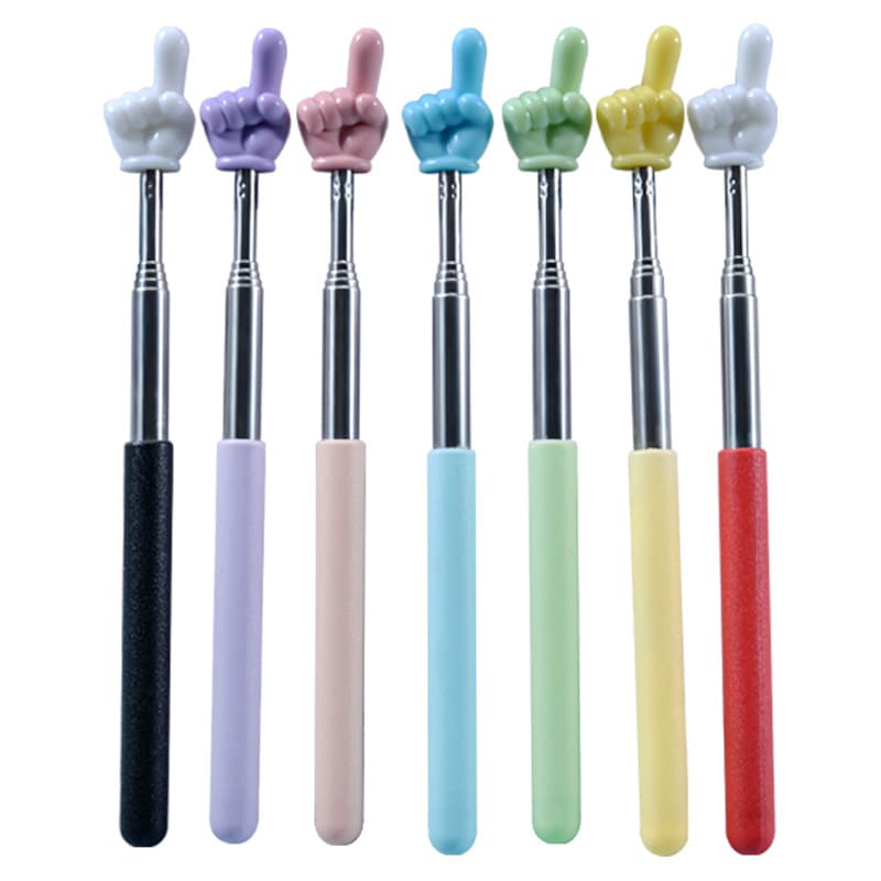 Morandi Kids Pointer Stick Teacher Classroom Pointer Student Reading Learning Macaron Retractable Finger Teaching Rod