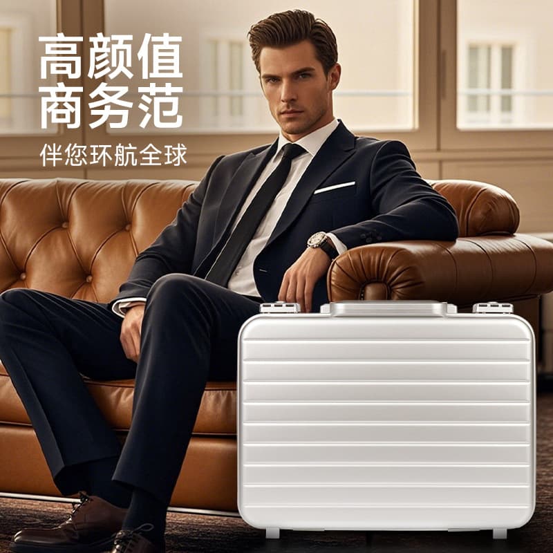 In Stock 18-Slot Watch Carrying Case Suitable for High-End Watches Lockable Aluminum Alloy Watch Box Business Display Wholesale