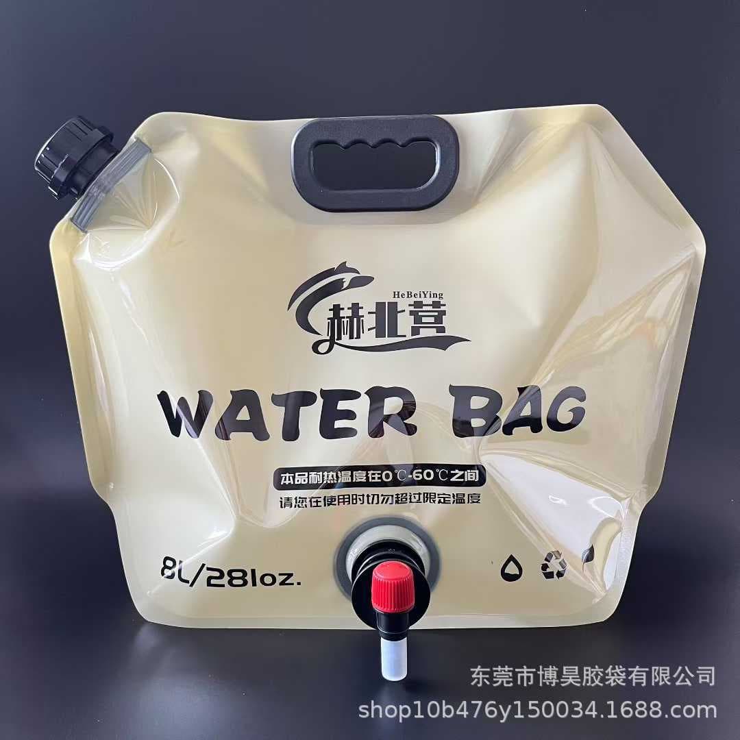 Large Capacity Composite Bag for Water Storage, Drinking Water Packaging Bag, Thickened Handheld Self-Standing Outdoor, Factory Wholesale