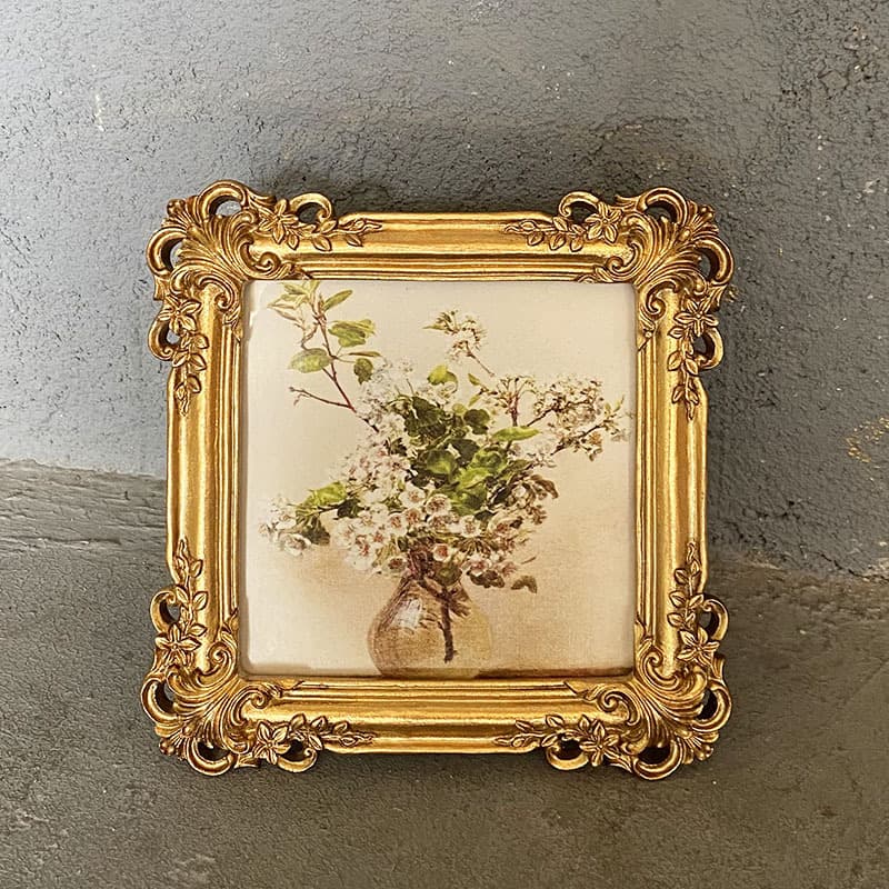 European Vintage Resin Photo Frame Creative Tabletop Display 6-inch 7-inch Antique Decor Wall-Mountable Picture Frame