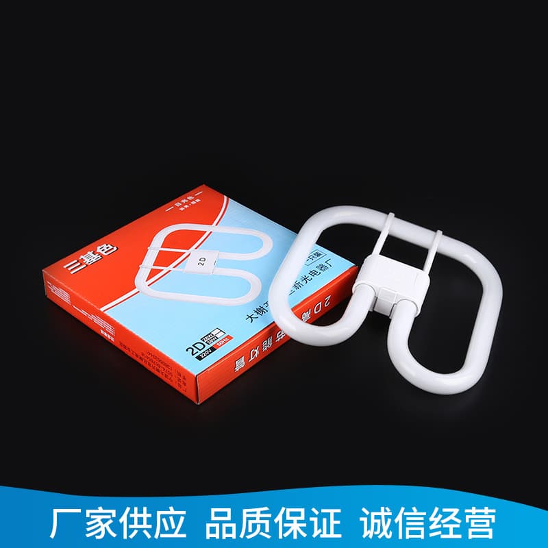Factory supply 2D 38W disc-type 4-pin fluorescent tube low flicker energy-saving lamp tri-color dedicated for ceiling lights