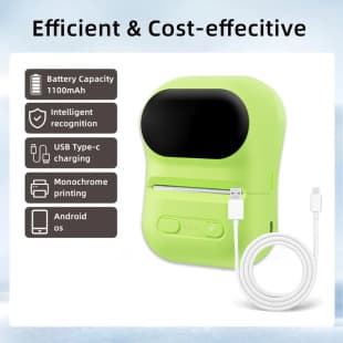 Cross-border Mini Label Printer Small Affordable Portable Inkless Thermal Study Photo Bluetooth Printing