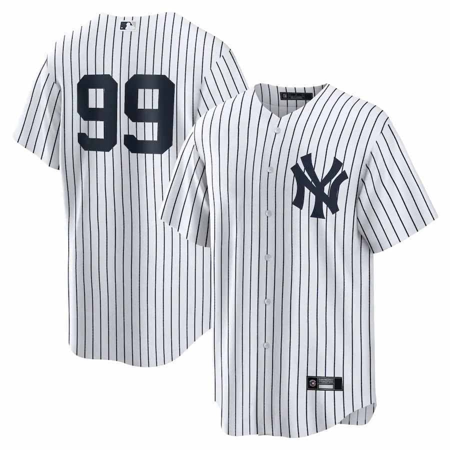2026 European and American MLB embroidered baseball uniform short-sleeved Yankees popular foreign trade spot No. 99 No. 2 No. 22 Children
