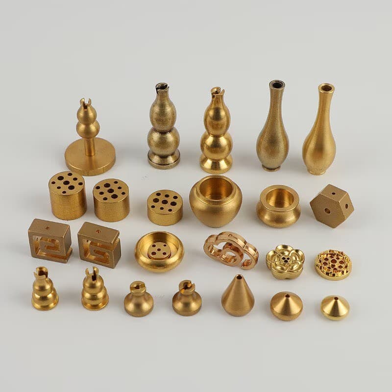 Creative brass nine-hole incense insert small gourd incense holder water drop line incense holder aromatherapy furnace cross-border wholesale incense insert