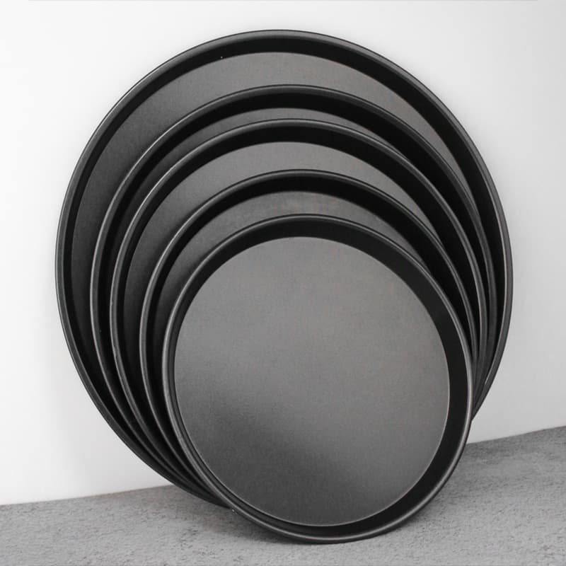 In Stock Pizza Pan, Round Pizza Pan 9 Inch 12 Inch, Carbon Steel Non-Stick Baking Tool, Baking Tray, Home Cake Mold