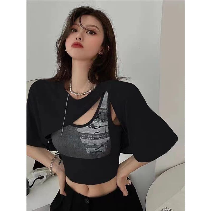 Jazz dance jazz short vest blouse top clothes zumba girl group dance singing costume Korean dance costume kpop