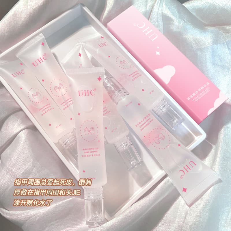 UHC hyaluronic acid hand cream essence, hydrating, non-greasy, anti-freeze, anti-cracking, lightening hand wrinkles essence hand cream