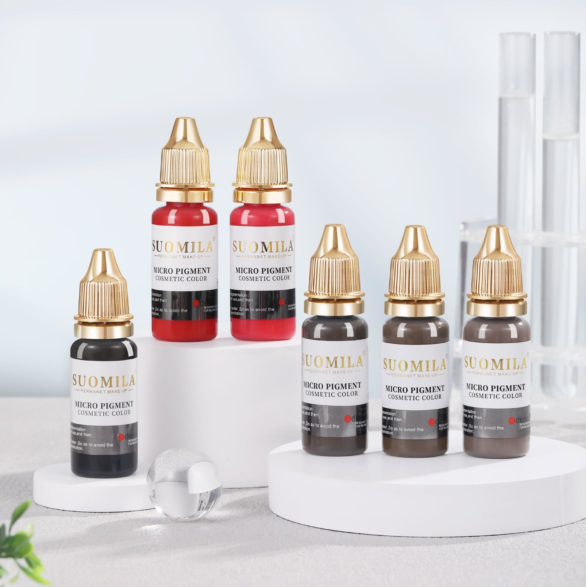 15ml cross-border exclusive supply of Somila German raw material semi-permanent makeup pigment for eyebrow, eyeliner, lip tattooing, and eyebrow coloring emulsion