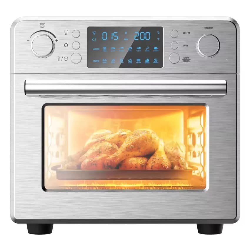 JEWIN 25L Digitally Controlled Air Fryer Oven and Grill Oven with Viewing Window, Non-Stick Surface