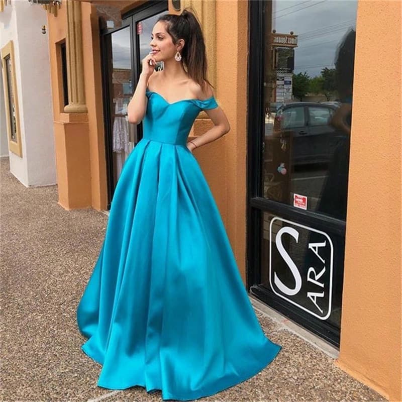 New One-Shoulder Satin Simple Elegant Long Dress for Amazon, AliExpress, Wish, and Independent Sites in European and American Markets
