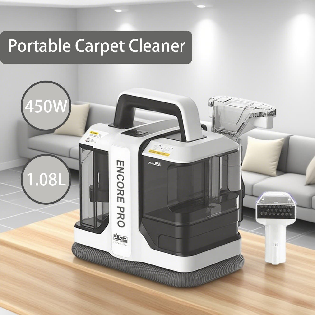 Cross-border European standard fabric sofa cleaning machine spray scraper all-in-one vacuum cleaner household sofa mite removal cleaning machine