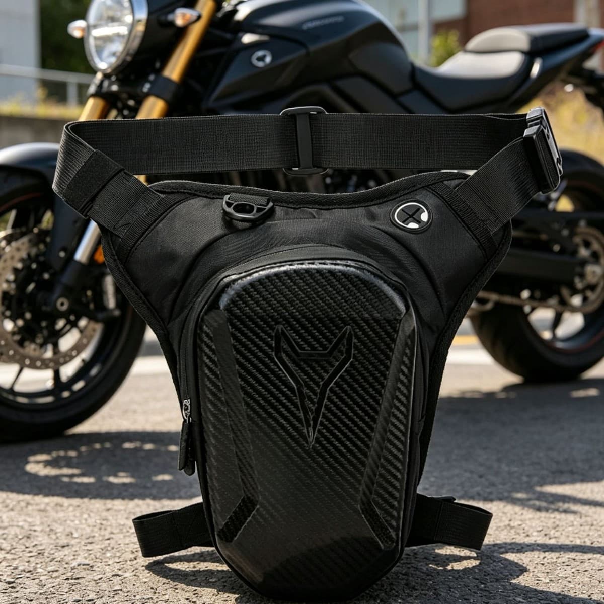 Wear-Resistant Tactical Leg Bag Hard Shell Leg Bag Cycling Gear Motorcycle Bag Crossbody Bag Tactical Waist Bag Shoulder Bag Anti-Theft Waist Bag