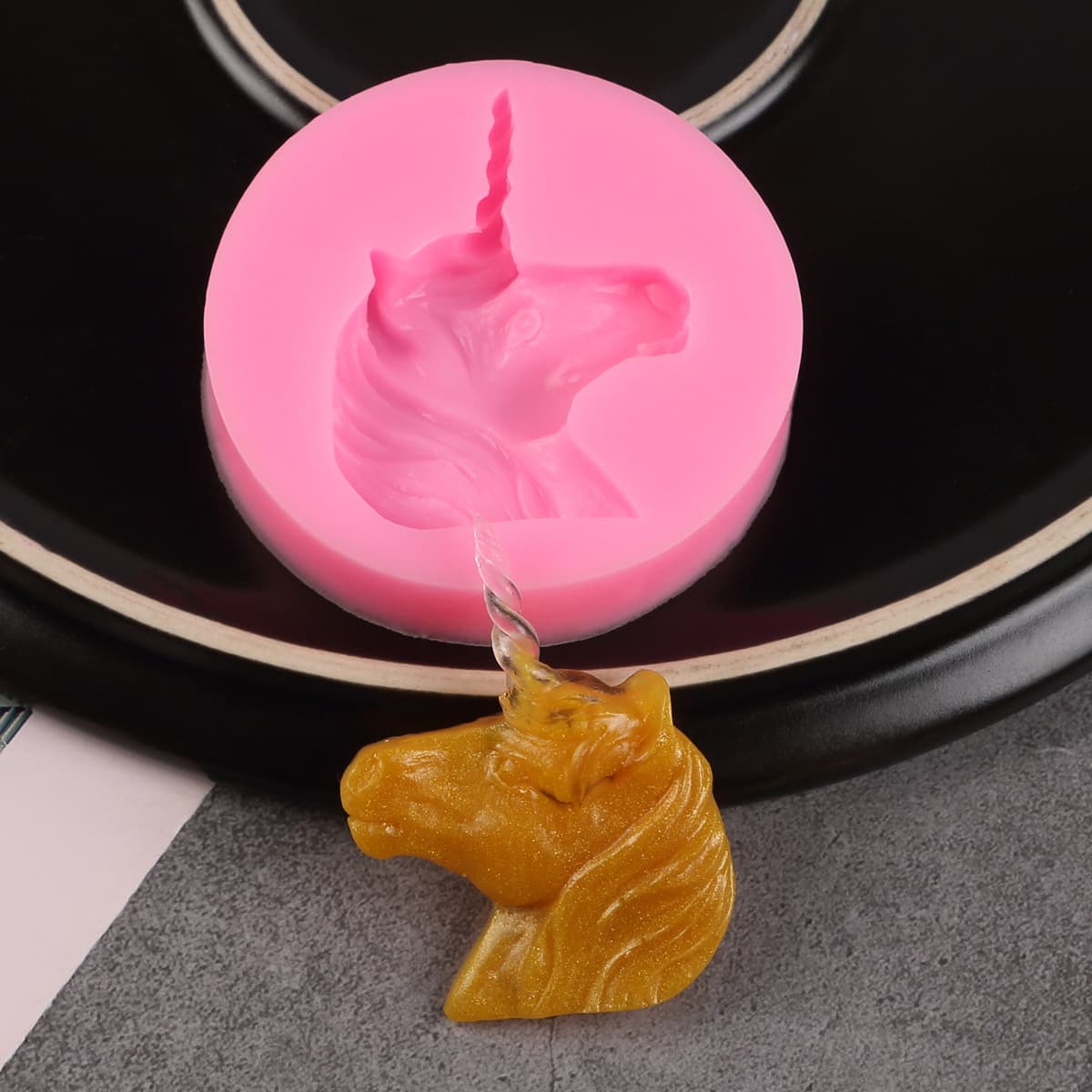 Cake Decoration Mold Unicorn Fondant Mold Silicone Mold DIY Chocolate Mold Pastry Baking Silicone Mold