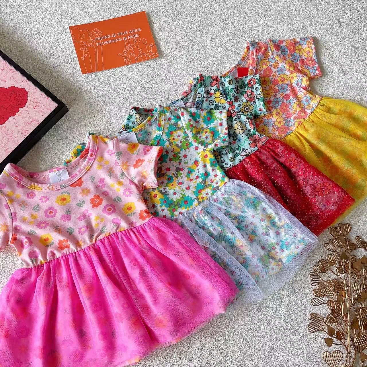【First batch batch】Bebe Sunrise girls gauze dress princess dress baby Tutu Dress