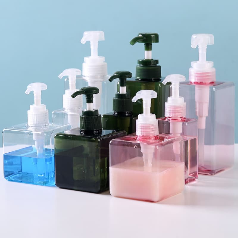 Press Square Lotion Bottle, Bathroom Sink Hand Soap Shower Gel Shampoo Dispenser Bottle, Household Multi-functional Pump Bottle