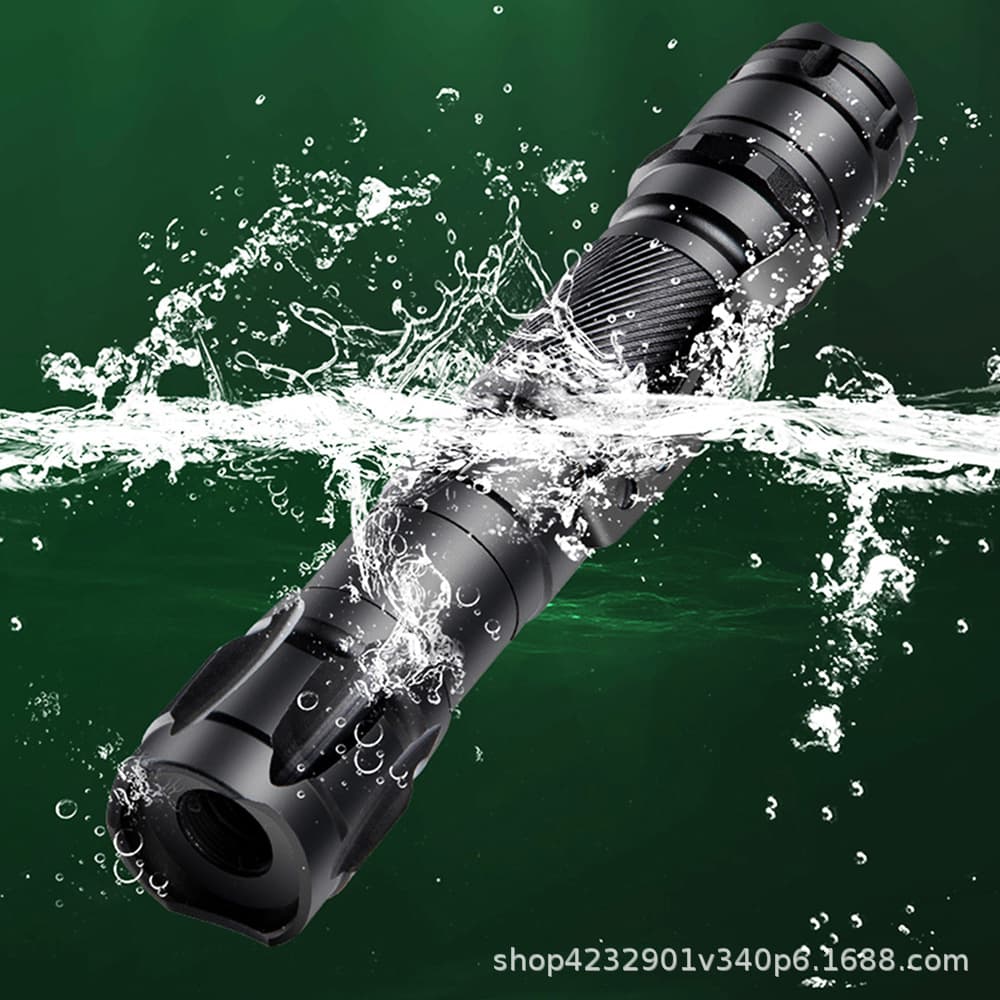 009 USB Green Laser Flashlight, Rear-Open Long-On Laser, Laser Starry Sky, Real Estate Sales Star Pointer Teaching Stick Light, Bare Pen