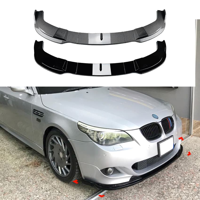 Fit for BMW 5 Series E60 E61 M Sport 2005-2010 Front Bumper Lip Spoiler Exterior Modification