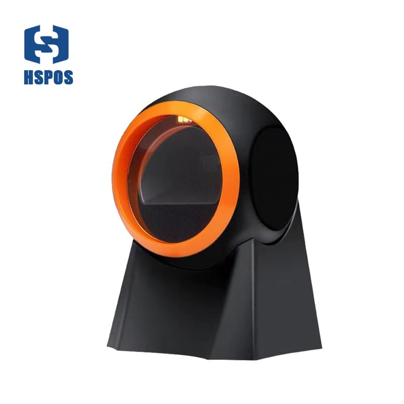 Barcode scanner QR code screen cashier vaccine supermarket payment barcode gun sitting and standing fixed