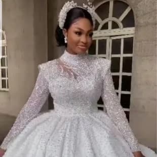 2026 New Amazon Export Wedding Dress Lace Bridal Gown for Cross-Border African Bride Factory Source