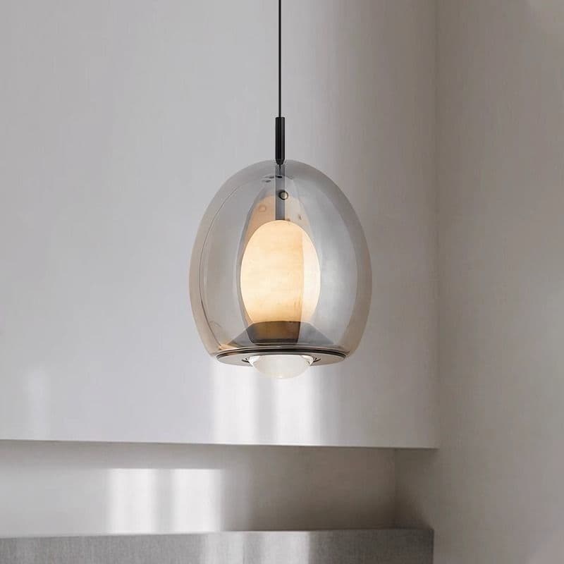 Marble minimalist Nordic bedroom bedside chandelier smart multi-color adjustable 5W eye protection bedside chandelier