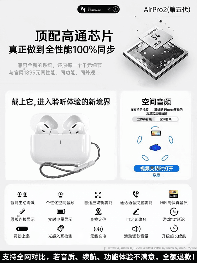 5th Gen Bluetooth Earbuds True Wireless Noise Cancelling Top Spec 2026 New Model 2nd Gen