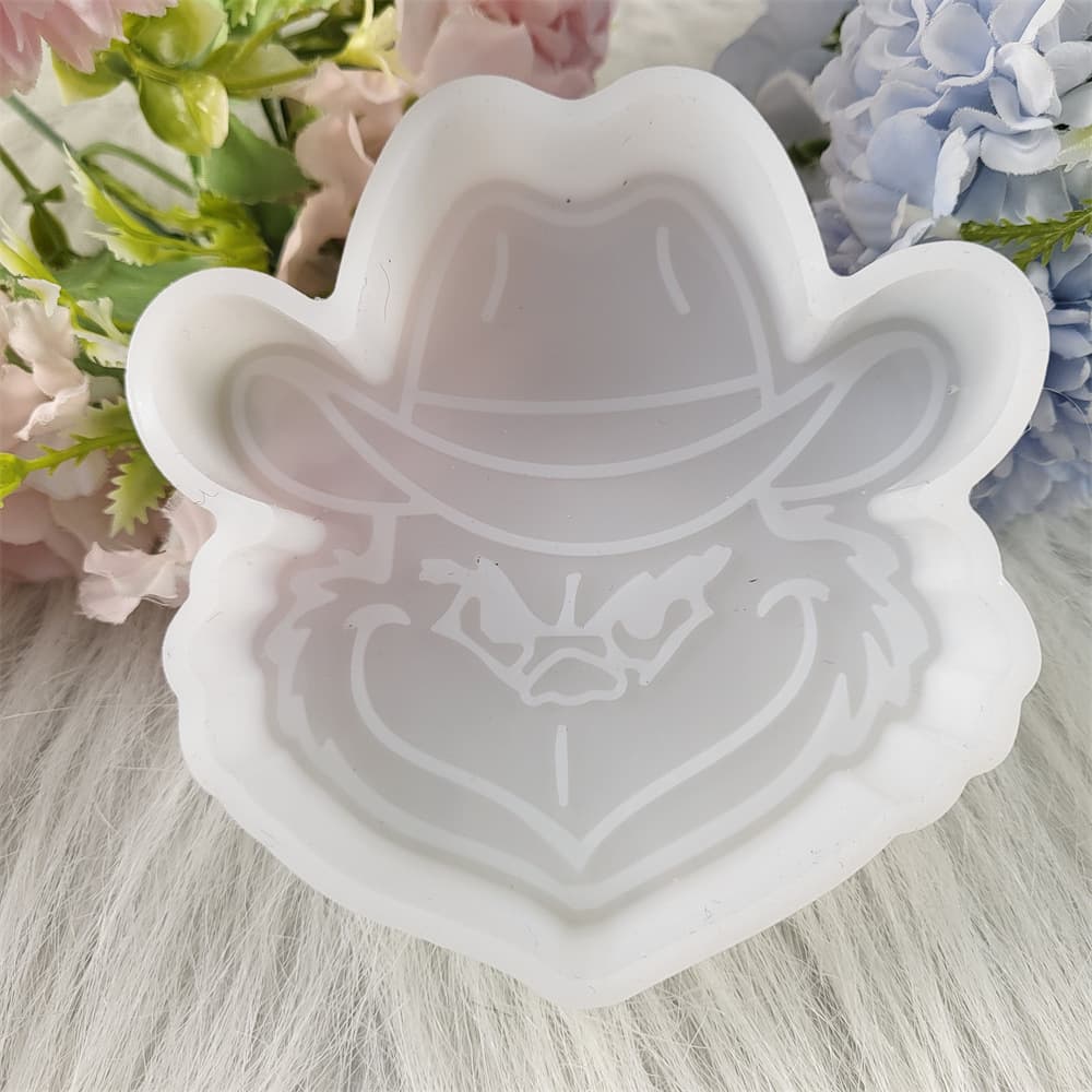 Z0152 Grinch Aroma Mold Crystal Epoxy Silicone Mold DIY Decorative Silicone Mold