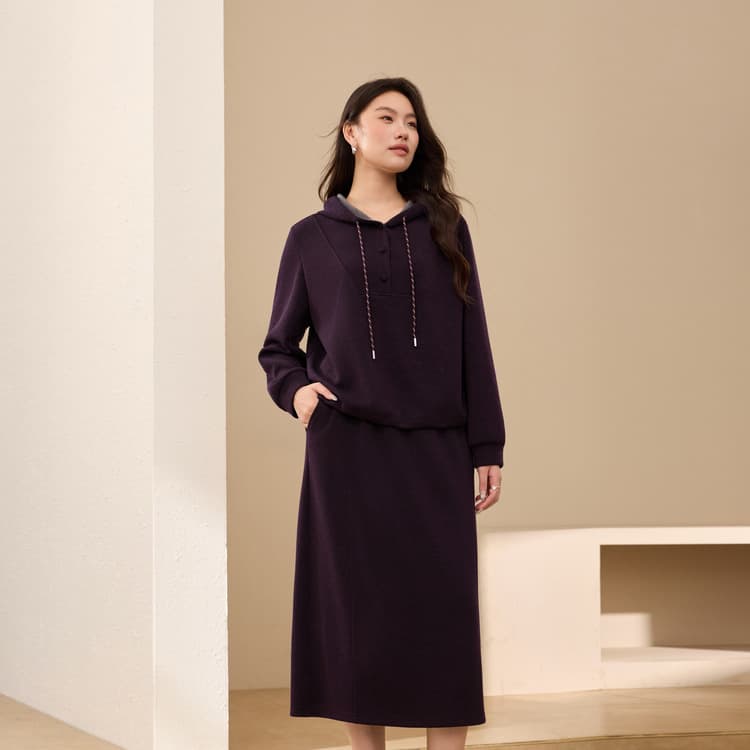 Loose Loungewear Sweatshirt Set - Xianlixiu Plus Size Women's Comfortable Casual Two-Piece Set, New Winter Style for Curvy Women