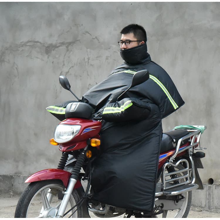 Motorcycle Windshield Cover Winter Cruiser Step-Through Fleece-Lined Thickened Extra-Large Thickened 125 Motorcycle Windshield Drop Shipping