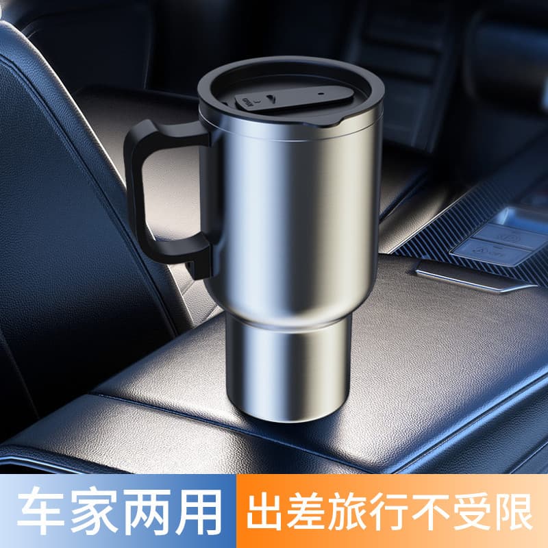 New energy car water boiling cup 12V car heating insulated water cup 500ml car insulated cup bottle water boiler
