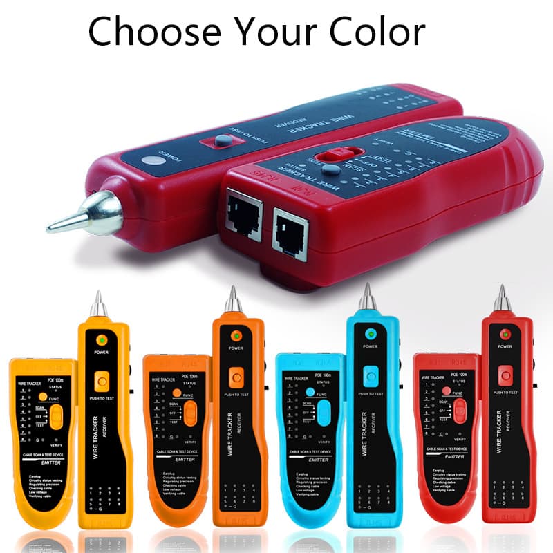 Multifunctional Wire Tracer Anti-Burn POE Network Tester Cable Tracker Line Finder Anti-Interference Multiple Colors Available