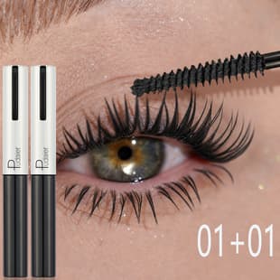 Pudaier Cross-border E-commerce Amazon Beauty Colored Mascara Lengthening Curling Waterproof Mascara Two-Pack
