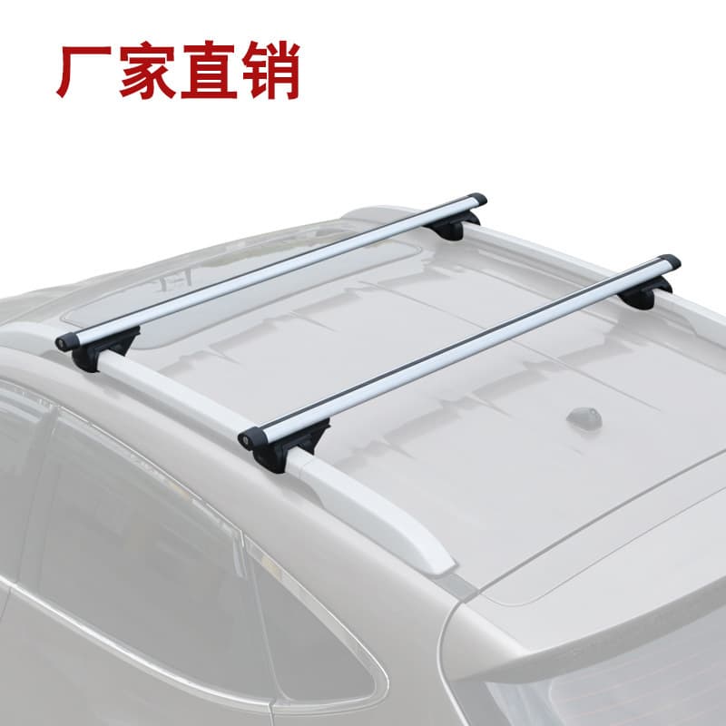 Universal aluminum alloy roof crossbar luggage rack for SUVs, off-road vehicles, MPVs, commercial vehicles, and cargo trucks.