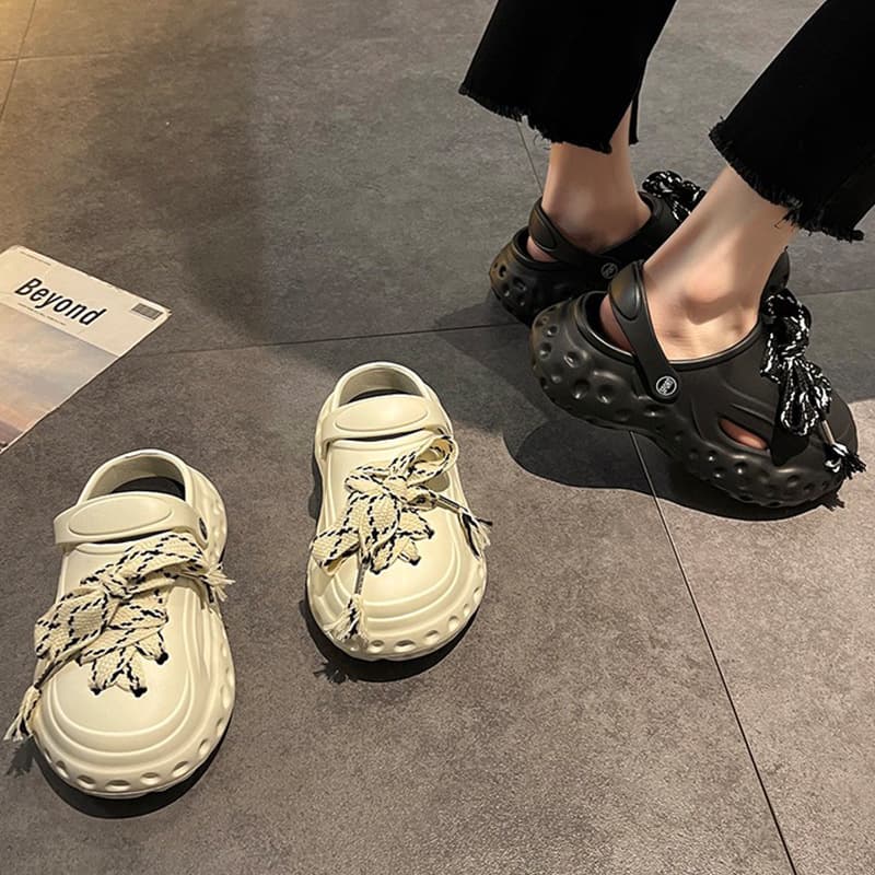 Women's Crocs Summer Style Outdoor Sandals, Trendy Men's Slippers, Women's Thick Sole Slippers Wholesale