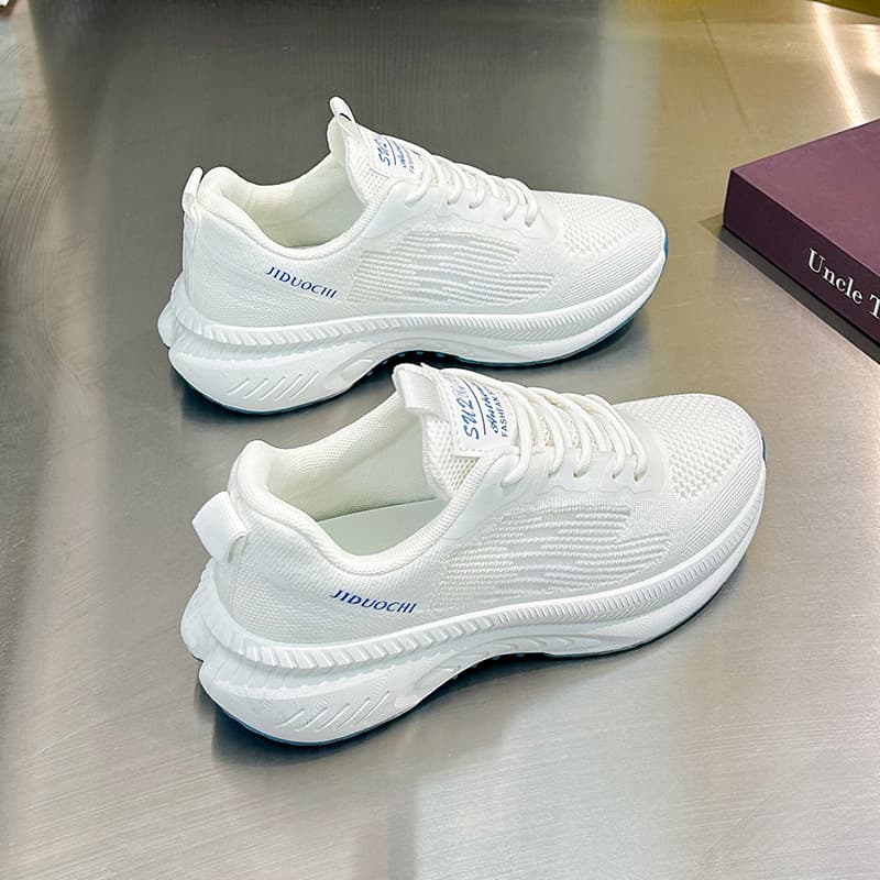 2025 Spring/Summer Women's Ins Korean Style Student Sneakers Mesh Breathable Running Shoes Versatile Street Photography Casual Shoes
