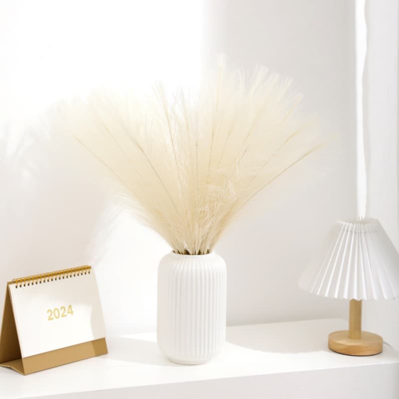 55cm Artificial Flowers, Reeds, Pampas Grass, Artificial Flowers, Decorative Flower Arrangements, Living Room Wedding Floor Decorations, Artificial Flowers and Plants