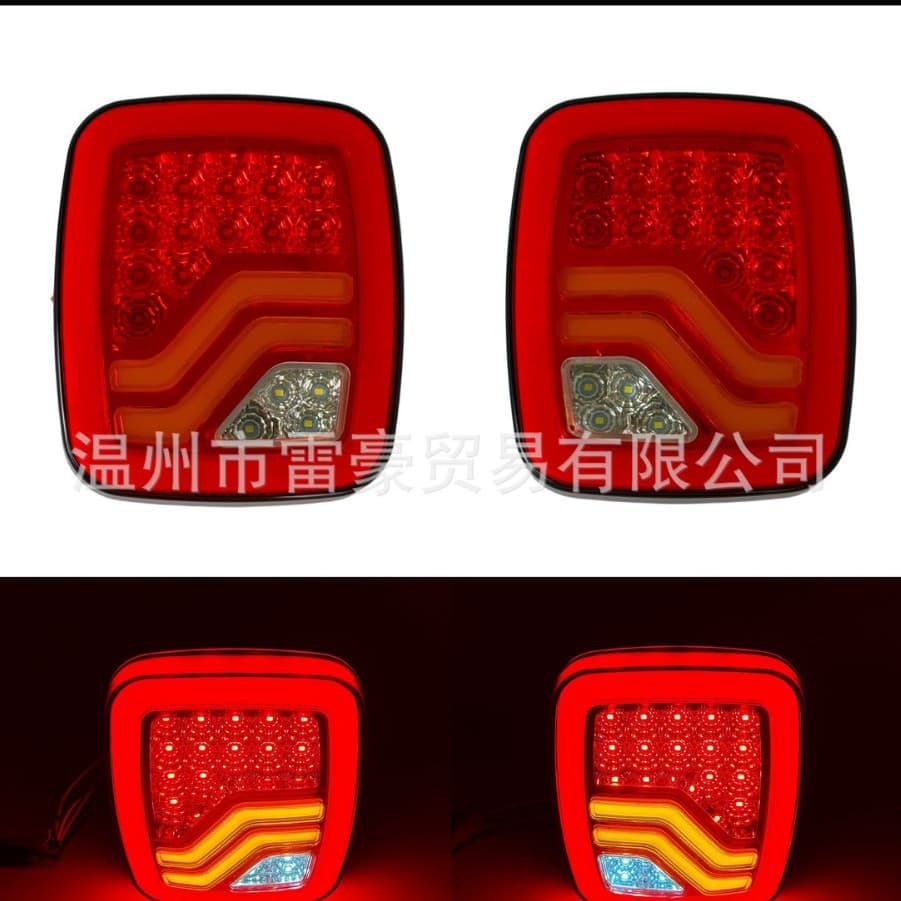 Jeep RV Truck Trailer Tail Light Truck Wide Light Side Marker Light LED Signal Light Wide Voltage Tail Light