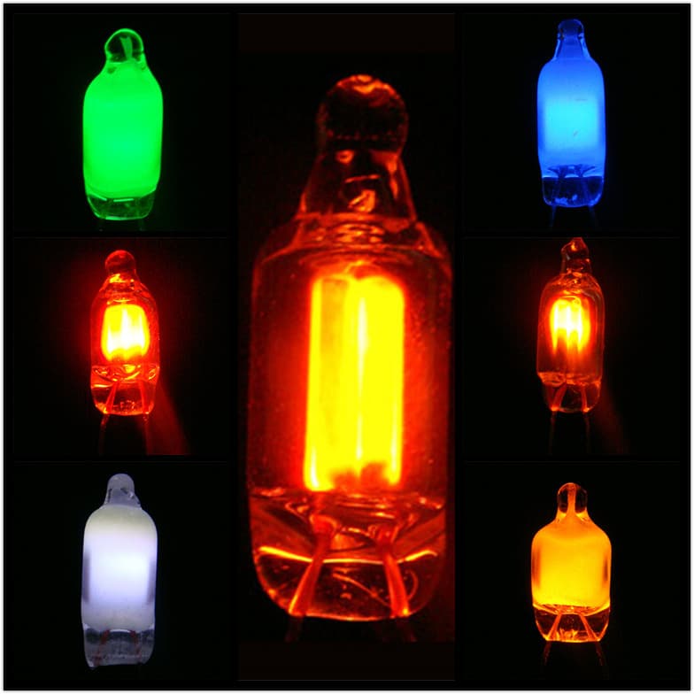 622 Blue Neon Bulb 110V & 220V AC Eco-Friendly Customizable Red/Yellow/Green/White Neon Indicator Light