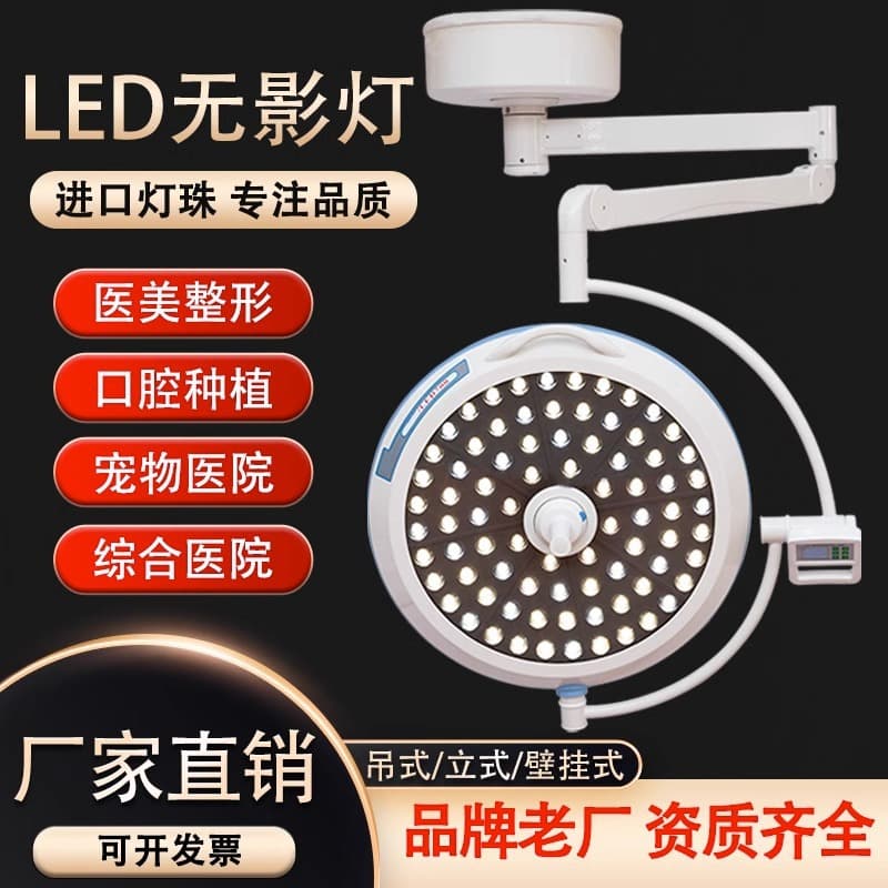 LED Shadowless Light Factory Direct Supply for Aesthetic Surgery, Pet Oral, Dental Implant Ceiling/Floor Examination Lamp