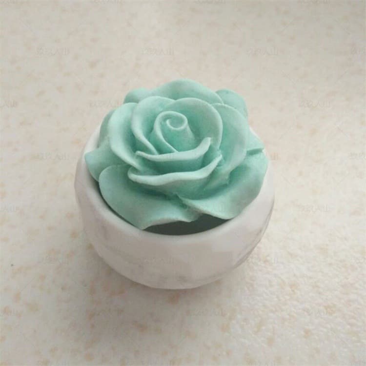 Small Rose Aromatherapy Gypsum DIY Silicone Mold Candle Handmade Soap Fondant Cake Chocolate Baking Mold