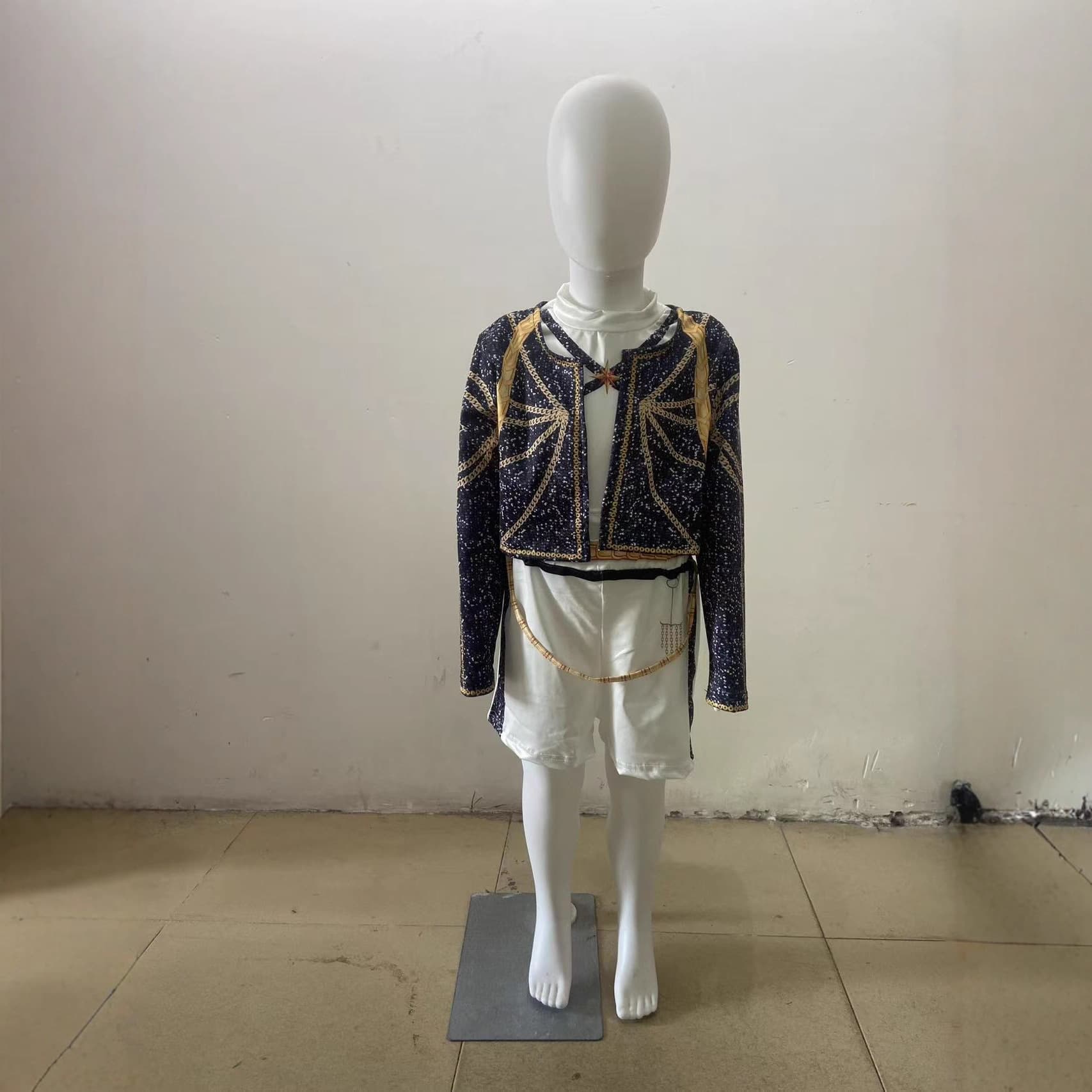 2025 Amazon New Girl Demon Hunter Costume Children's Matching Pop Singer 3D Print Kids Outfit Set