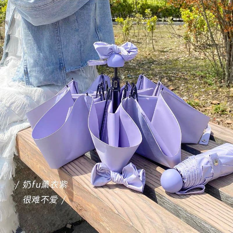 Soft and Cute Healing Mini Five-Fold Capsule Umbrella Sun Umbrella Compact Portable Commute All-Weather Umbrella Ins Style
