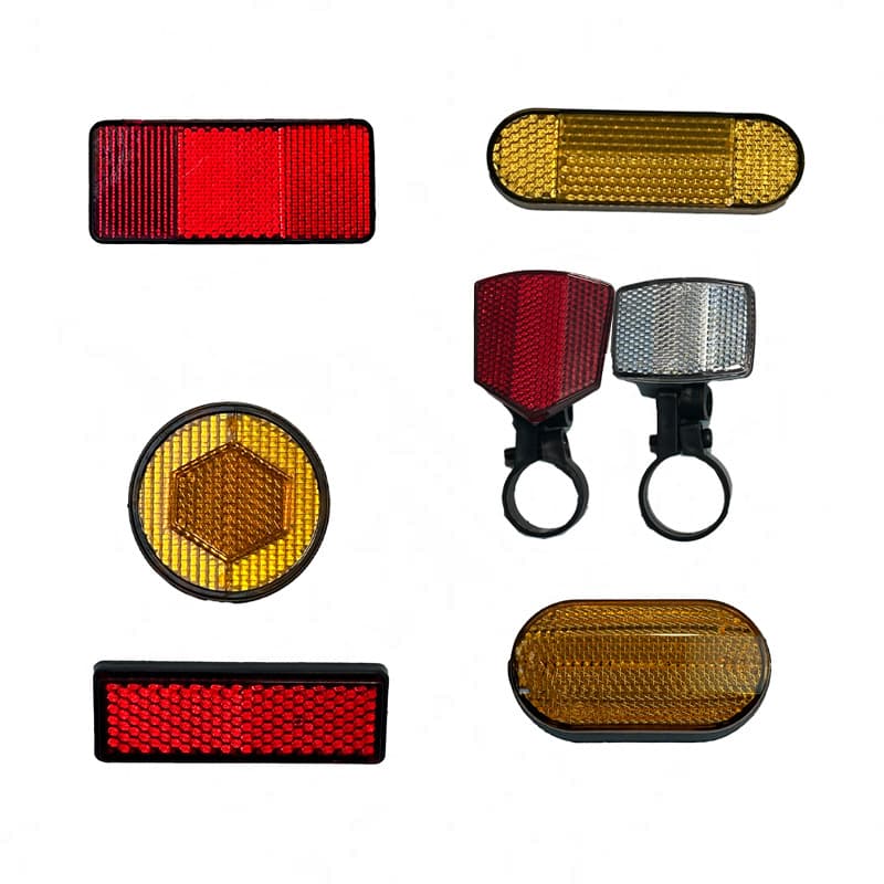 Wholesale Bicycle Reflective Disc Electric Vehicle Reflector Seat Post Reflective Light Square Light Rear Tail Light Reflector Plate