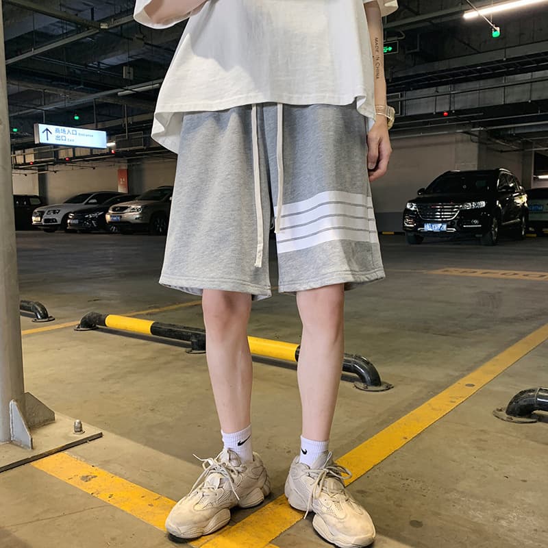 Shorts men's trendy casual sports pants summer men's pants trendy brand ins five-point pants loose Korean version 2021 new style