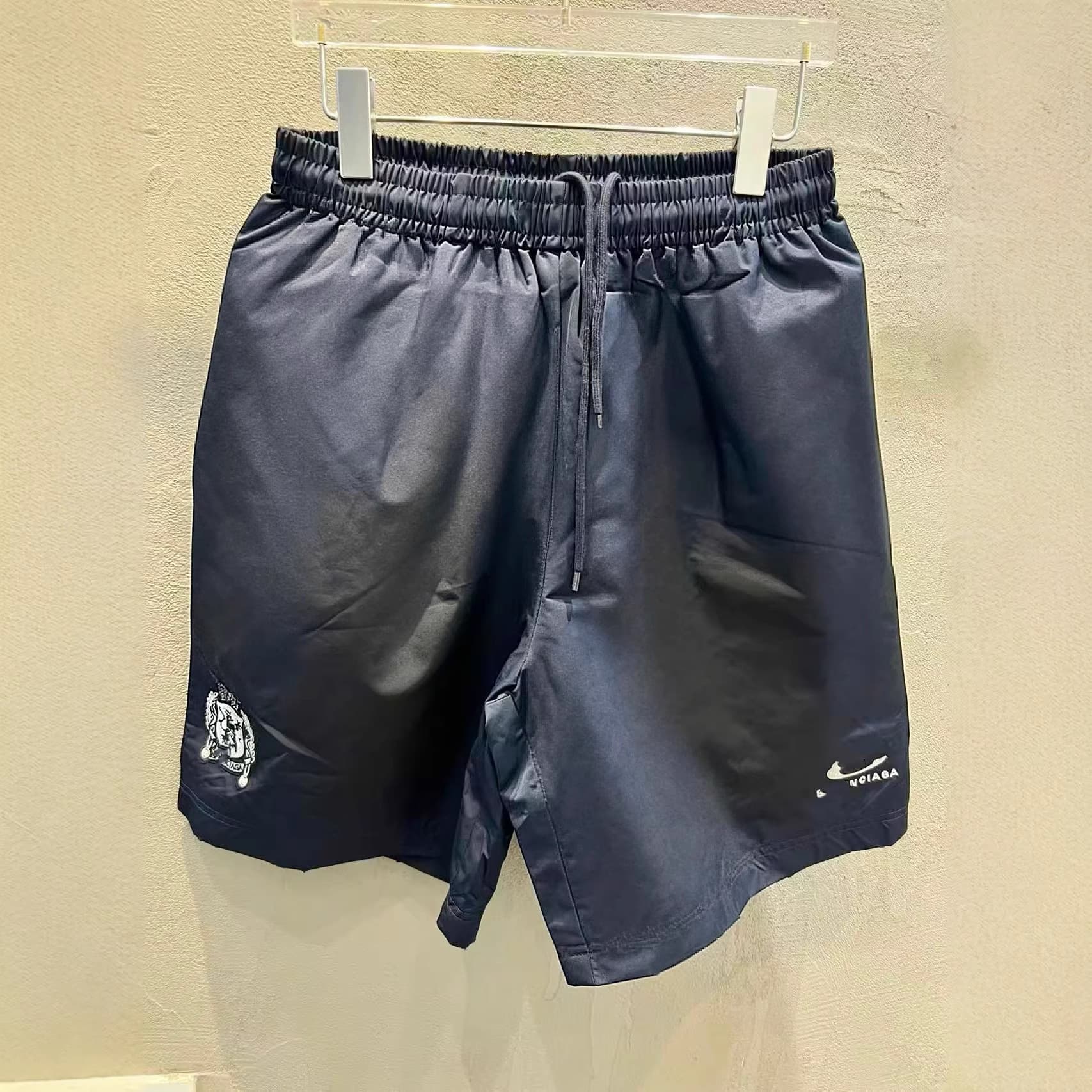 Paris Authentic B Brand Manchester United Football Shorts Men Women 3B Trendy M Embroidered High Version Loose Fit 5-Inch Shorts