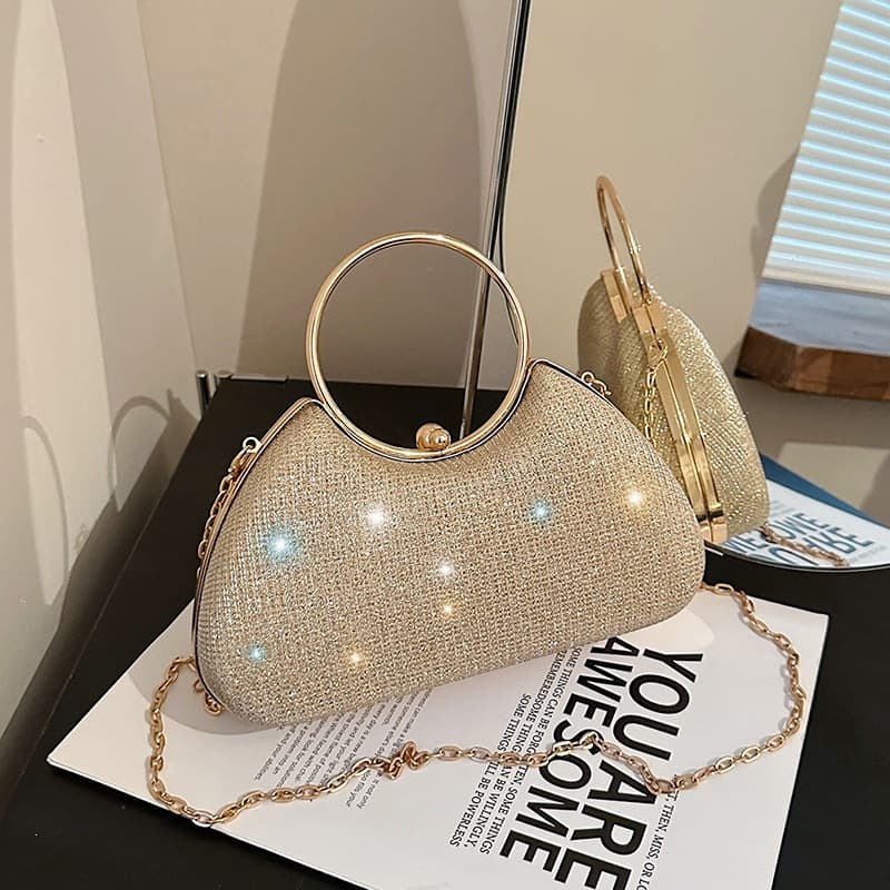 2026 Summer New Evening Bag with Textured Design, Trendy Girl's Handbag, Instagram Popular, Suitable for Commuting, Single Shoulder Crossbody Bag