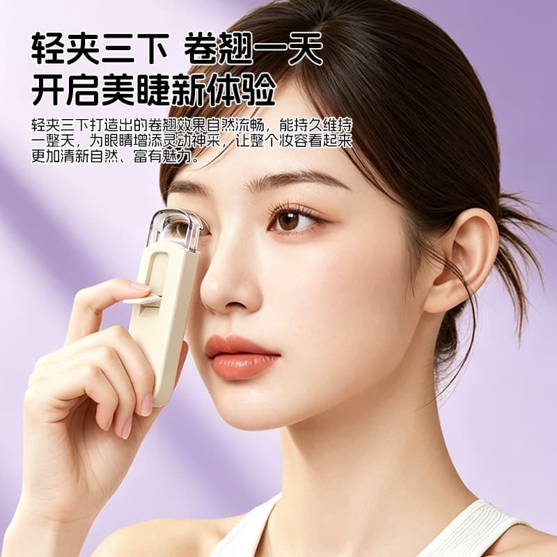 Cross-border Hot Selling Electric Eyelash Curler Eyelash Heater Dual Temperature Control Long-Lasting Curling Eyelash Curler